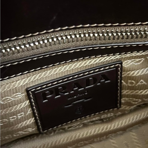💰SOLD - Prada Logo Satchel in Jacquard Canvas - Picture 10 of 14